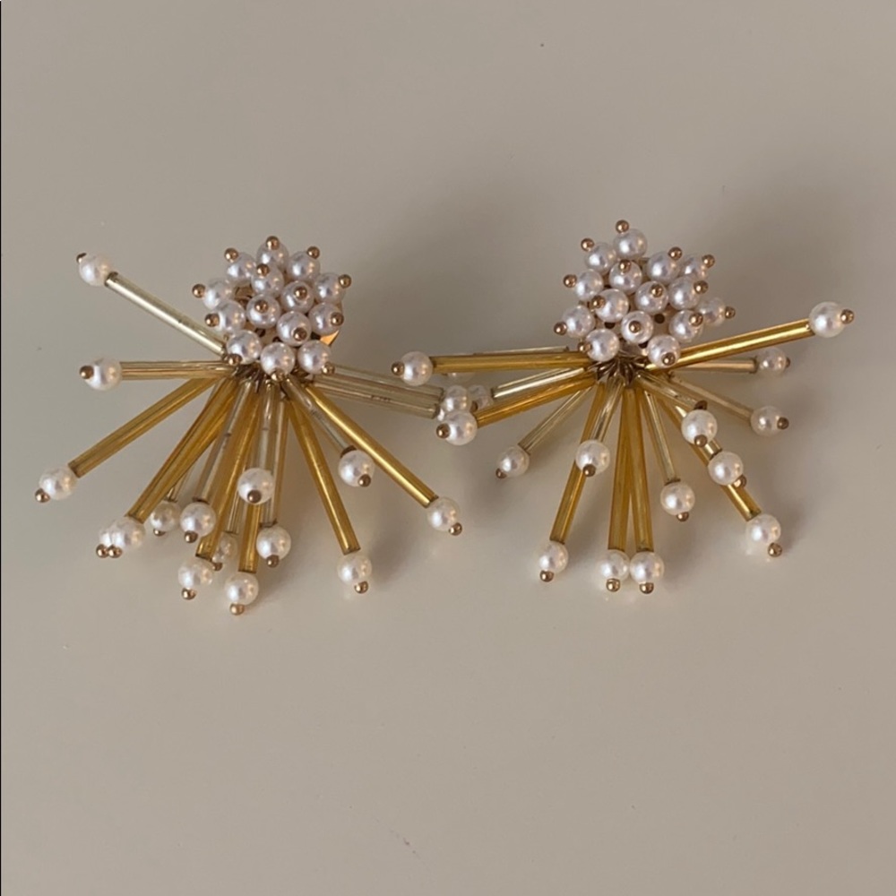 Gold & Pearl Earrings